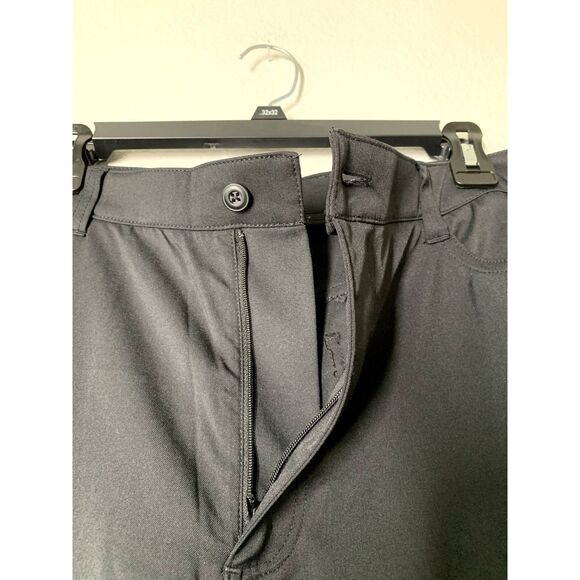 PGA Tour Black Golfing Pants Mens Size 36x30 Straight Leg Athletic - Picture 3 of 9